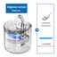 Beginner Version Pet Water Fountain with USB Interface (Excluding Plug) and Filter Set – Transparent Design