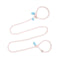 Adjustable Slip-On Dog Leashes - Lightweight and Comfortable Training Leads for Pets 3.35cm*8mm (Pink, 2 pieces)