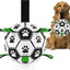 15*15cm Interactive Dog Toy Soccer Ball with Rope | Outdoor Fetch & Tug Play for Dogs | Training & Exercise Pet Toy