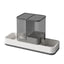 Grey 2-in-1 Automatic Pet Water and Food Dispenser - Gravity Feeder for Cats and Dogs