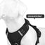Size S Black Reflective No-Pull Dog Harness - Adjustable & Durable for Large Breeds, Anti-Escape Design