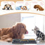 Grey Multi-Functional Pet Slow Feeder Lick Mat - Durable Food-Grade Silicone Anti-Bite Bowl for Dogs