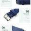2 PCS Coffee Soft Leather Dog Collar - Adjustable & Durable for Medium/Large Dogs S-(48*2.0cm)