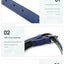 2 PCS Blue Soft Leather Dog Collar - Adjustable & Durable for Medium/Large Dogs S-(48*2.0cm)
