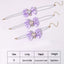 2 - PCS Cute Pet Pearl Necklace Collar with Purple Bow and Heart Charm - Size S