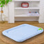Blue Breathable Cooling Pet Mat - Ice Bean Summer Bed for Small Dogs (M : 42x58cm)