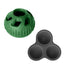 Green Ball and Black Mold Pet Treat Dispensing Ball and Molding Set - Silicone Dog Chew Toy for Teeth Cleaning and Boredom Relief