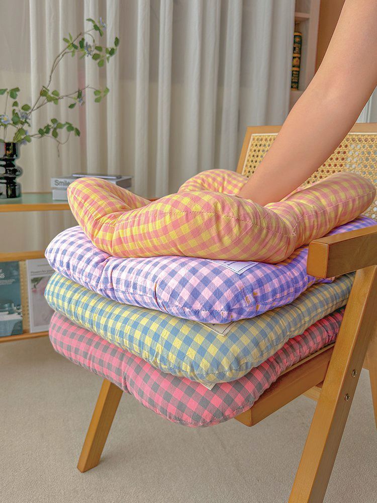 XS Yellow-blue All-Season Pet Bed - Soft Washable Dog & Cat Mat with Comfortable Cushion - Warm Winter Padding for Small to Large Pets