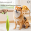 Green Star Long Olive Durable Cotton Rope Dog Toy Set (2-Pack) - Chew, Tug & Treat Dispensing Ball for Dental Health