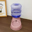 Pink Automatic Pet Feeder and Drinker Combo for Cats and Small Dogs - 2 in 1 Detachable Design