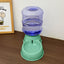 Green Automatic Pet Feeder and Drinker Combo for Cats and Small Dogs - 2 in 1 Detachable Design