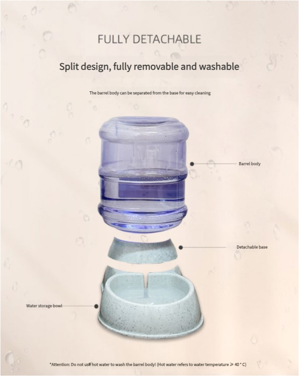 Green Automatic Pet Feeder and Drinker Combo for Cats and Small Dogs - 2 in 1 Detachable Design