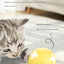Rechargeable Interactive Cat Toy - Self-Rolling Ball with LED Light,Standard Edition Blue