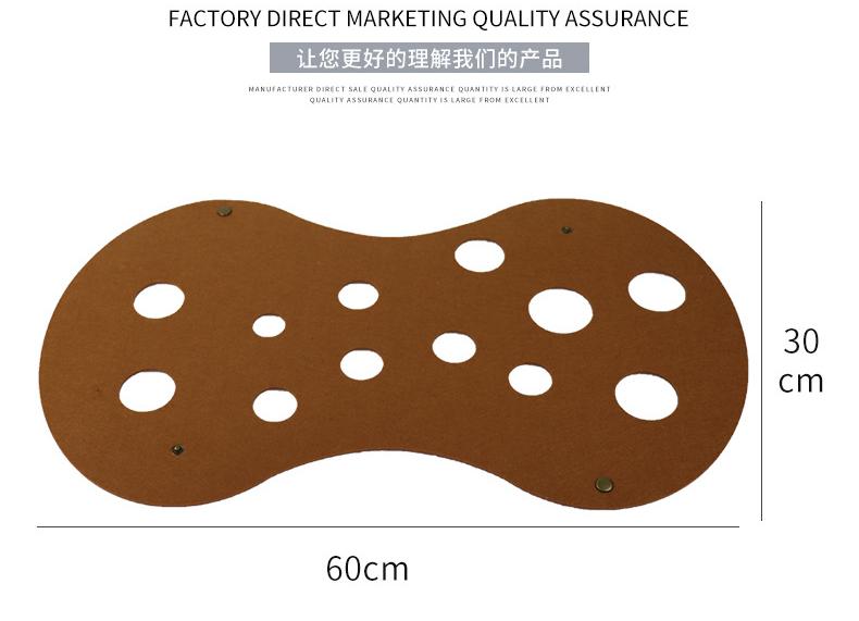 DIY Felt Cat Tunnel - Foldable Egg Roll-Shaped Pet Toy with Multiple Holes(Dark Gray + Orange)