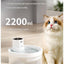 Black Wireless Automatic Pet Water Fountain - 2.2L Motion Sensor Dispenser