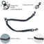 Black Pet Double-Ended Rope + 1.5M Leash - Easy to walk two dogs, tangle-free design