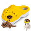 Size L Yellow Tough Slipper Dog Chew Toy - Natural Rubber Treat Dispenser & Teeth Cleaner for Interactive Play & Boredom Relief