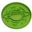 Green Silicone Planet Slow Feeder Dog Bowl - 2-in-1 Anti-Choke Lick Mat for Healthy Eating & Fun