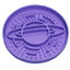 Purple Silicone Planet Slow Feeder Dog Bowl - 2-in-1 Anti-Choke Lick Mat for Healthy Eating & Fun