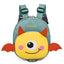 Green Adorable Monster Pet Backpack Harness - Small Dog & Cat Treat Pouch with Poop Bag Dispenser