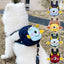 Dark Blue Adorable Monster Pet Backpack Harness - Small Dog & Cat Treat Pouch with Poop Bag Dispenser