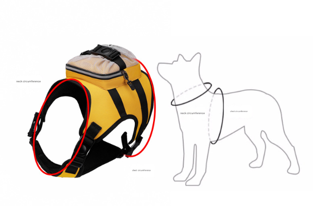 Size S Black Ultimate Dog Harness Vest with Backpack - Padded, Reflective & Adjustable for Medium Sized Dogs