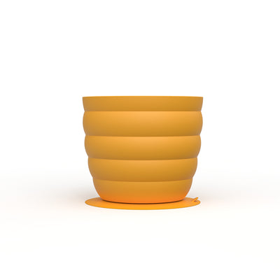 Yellow Large Anti-Choke Slow Feeder Dog Bowl - Non-Slip, Spill-Resistant Pet Feeding Dish