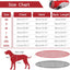L Red Grey Premium Winter Puffer Dog Coat - Windproof & Fleece-Lined Jacket for Cold Weather