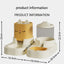 Yellow Automatic Pet Feeder and Water Dispenser Set - Large Capacity Gravity Food & Water Combo for Cats & Dogs