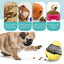Interactive Dog Puzzle Feeder with Adjustable Food Dispensing Holes(Blue)