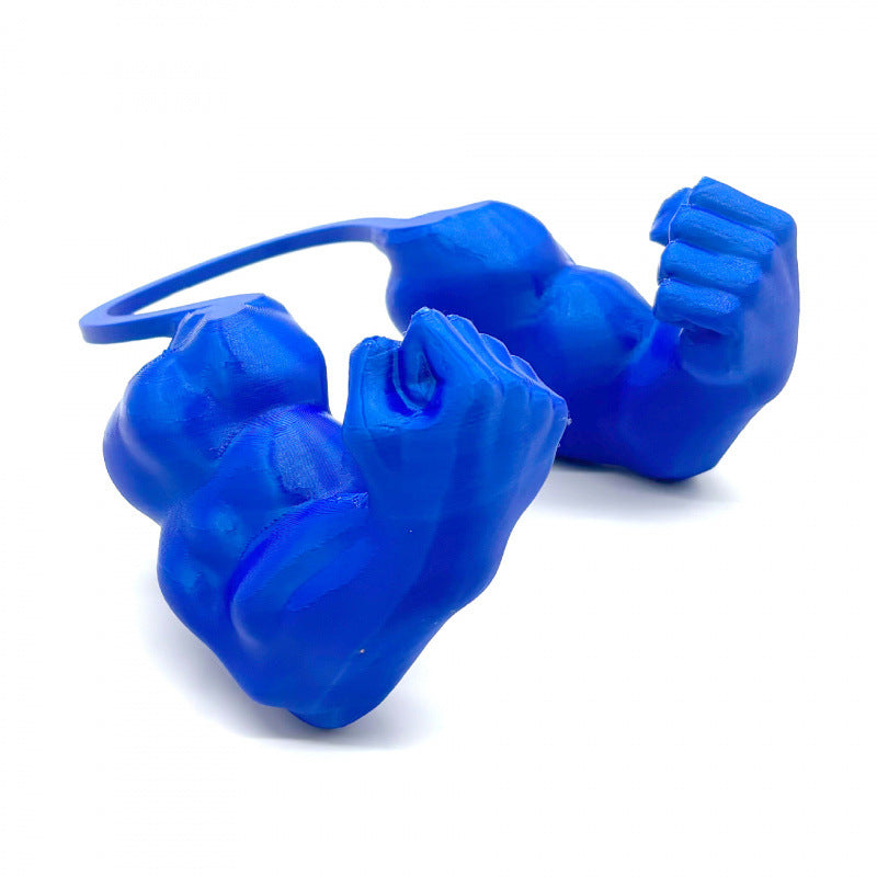 Muscle Arm Pet Costume Blue - View 1