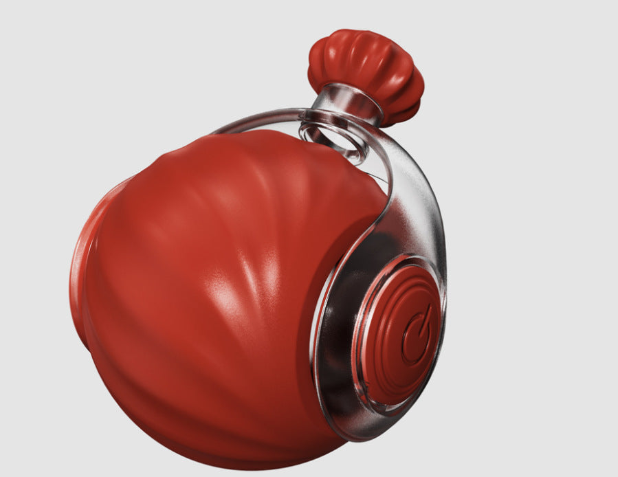 Red Interactive Smart Electric Cat Toy Ball - Automatic Irregular Rolling Teaser for Independent Play - View 1