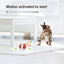 Red Interactive Smart Electric Cat Toy Ball - Automatic Irregular Rolling Teaser for Independent Play