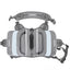 Grey Saddle Bag Dog Backpack - Adjustable Harness Pack for Hiking, Camping & Travel with Medium to Large Dogs