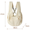 Small Pet Carrier Backpack Adjustable Cross-Back Sling Bag Hands-Free Front Chest Pack for Dogs & Cats up to 6kg
