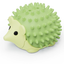 Green 4 Pack Hedgehog Catnip Toys Self Grooming Face Scratcher & Teething Chew Toy Soft Rubber Interactive Play Set for Kittens