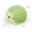 Green 4 Pack Hedgehog Catnip Toys Self Grooming Face Scratcher & Teething Chew Toy Soft Rubber Interactive Play Set for Kittens