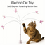 Automatic Interactive Butterfly Cat Toy – Electric Rotating Wand with 60CM Steel Wire, Suction Base & 2 Smart Modes for Kitten Enrichment