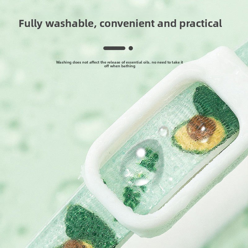 2-Pcs Green Pet Insect Repellent Collar with Plant-Based Essential Oils – Adjustable, Water-Washable & Safe for Dogs and Cats(52cm)