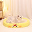 Oval-shaped braised chicken Large Cat Scratcher Bed 2 in 1 Sisal Scratching Pad & Plush Lounge Nest Durable Claw Grinder Mat for Indoor Cats