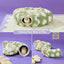 Blue Daisy Cat Tunnel Bed Plush Donut Cave And Play Tube With Detachable Cushion For Indoor Cats