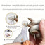 Illuminated Pet Nail Clippers with LED Light & Magnifier - Safety Claw Trimmer for Dogs & Cats - Lightweight Plastic Handle with Nail Catcher - 15cm Grey/Orange