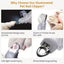 Illuminated Pet Nail Clippers with LED Light & Magnifier - Safety Claw Trimmer for Dogs & Cats - Lightweight Plastic Handle - Grey/Orange in Retail Box