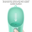 Green Portable Dog Water Bottle and Drink Feeder - 550ml Pet Travel Water Cup for Walking, Hiking & Outdoor Use (High-Temperature Resistant)
