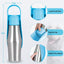 Light Green 27oz Food-Grade 304 Stainless Steel Pet Water Bottle - Portable Dog and Cat Travel Cup, Outdoor Feeder for Walks and Hikes