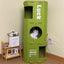 Green 3-Tier Felt Cat Tree & Scratches-Resistant Hideout - Durable Secure Non-Shedding Cat Condo and Play Tower for Indoor Cats