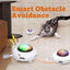 Smart Electric UFO Automatic Cat Toy - Self-Playing Teaser with 5 Rotating Feathers & Intelligent Indoor Obstacle Avoidance