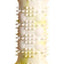 2-Pack Durable TPR Squeaky Dog Bone with Two-Tone Paw Print - Dental Health & Gum Massage Spiked Molar Toy(Yellow-White)