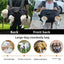 Black Multi-Functional Dog Carrier Backpack and Lift Harness for Hiking and Outdoor Use, Adjustable Breathable Pet Support Sling for Senior or Injured Large Dogs(Size: M)