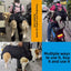 Black Multi-Functional Dog Carrier Backpack and Lift Harness for Hiking and Outdoor Use, Adjustable Breathable Pet Support Sling for Senior or Injured Large Dogs(Size: L)